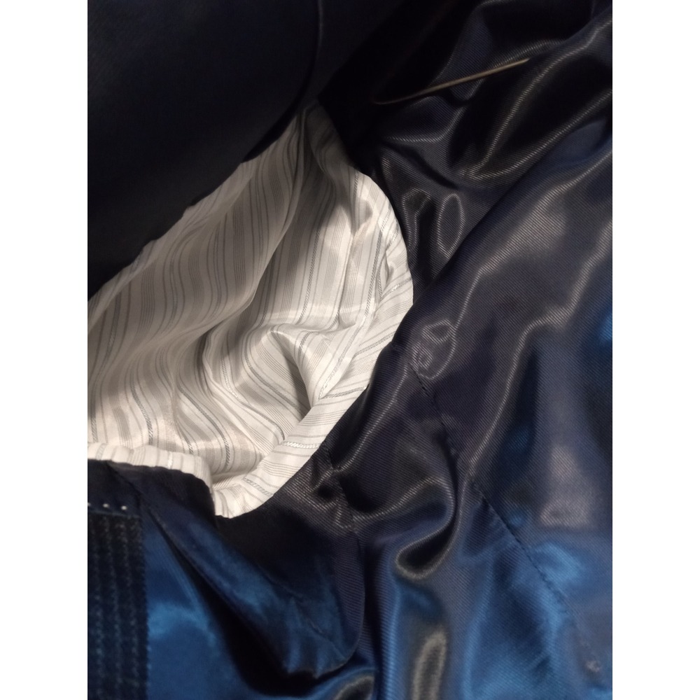 Pronto Uomo Platinum Mens 50 Regular Navy Blue 100% Wool Blazer Sport Coat‎ - Picture 7 of 11